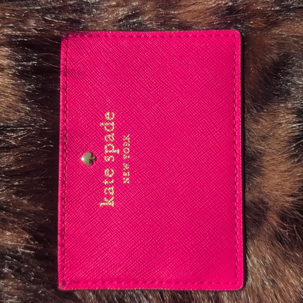 Kate Spade Bright Pink Card Holder NWOT